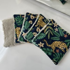 Carrés Démaquillants Panthère – Zéro Déchet & Tout Doux ! 🌿✨
