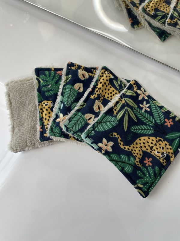 Carrés Démaquillants Panthère – Zéro Déchet & Tout Doux ! 🌿✨