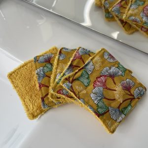 Carrés Démaquillants Ginkgo – Zéro Déchet & Tout Doux ! 🌿✨